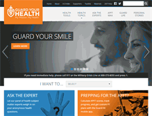 Tablet Screenshot of guardyourhealth.com